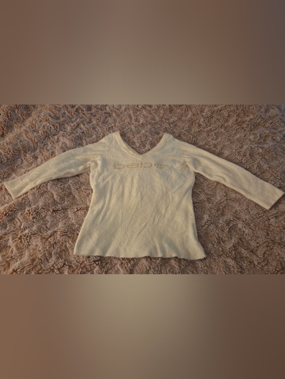 bebe Logo Sweater Top